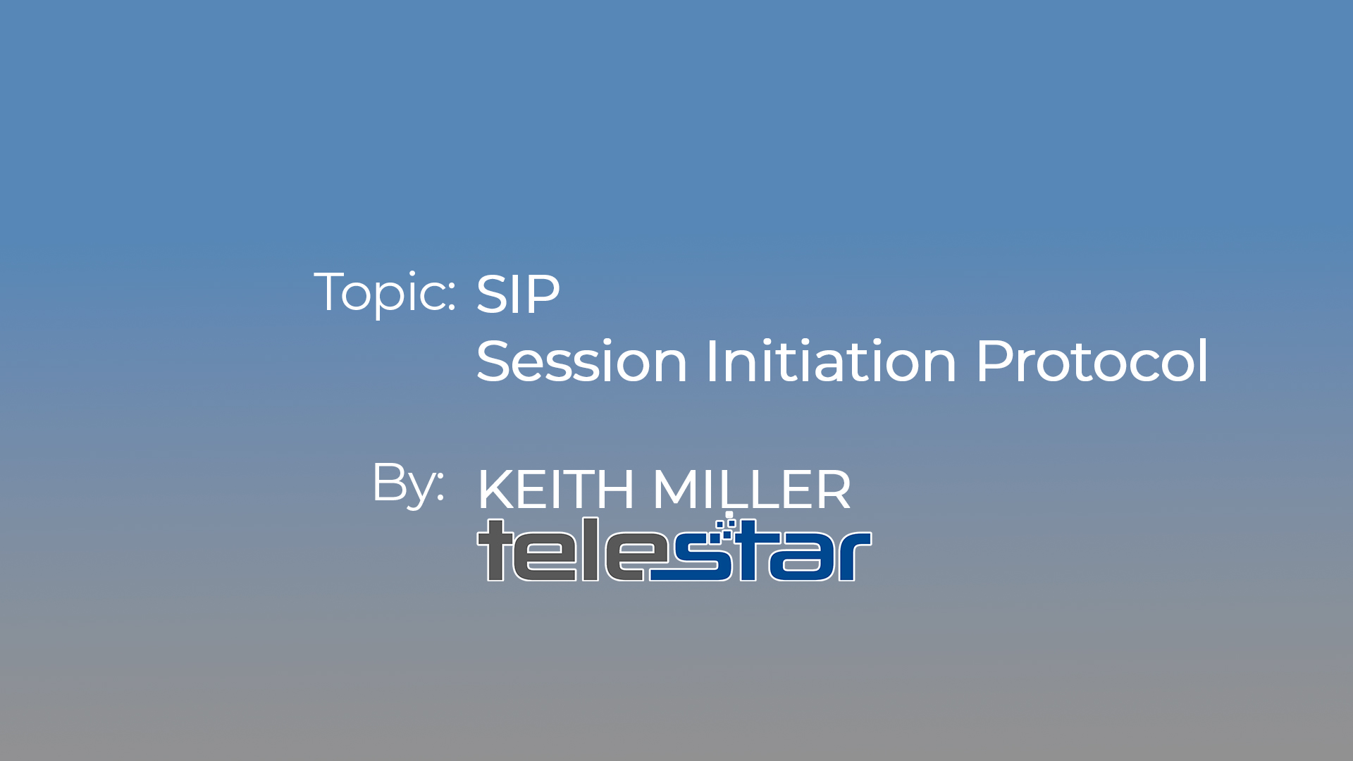 Screen Grab from  SIP Session Initiation Protocol 